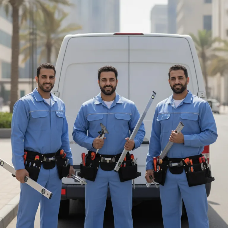 Glazier team in Dubai Festival City